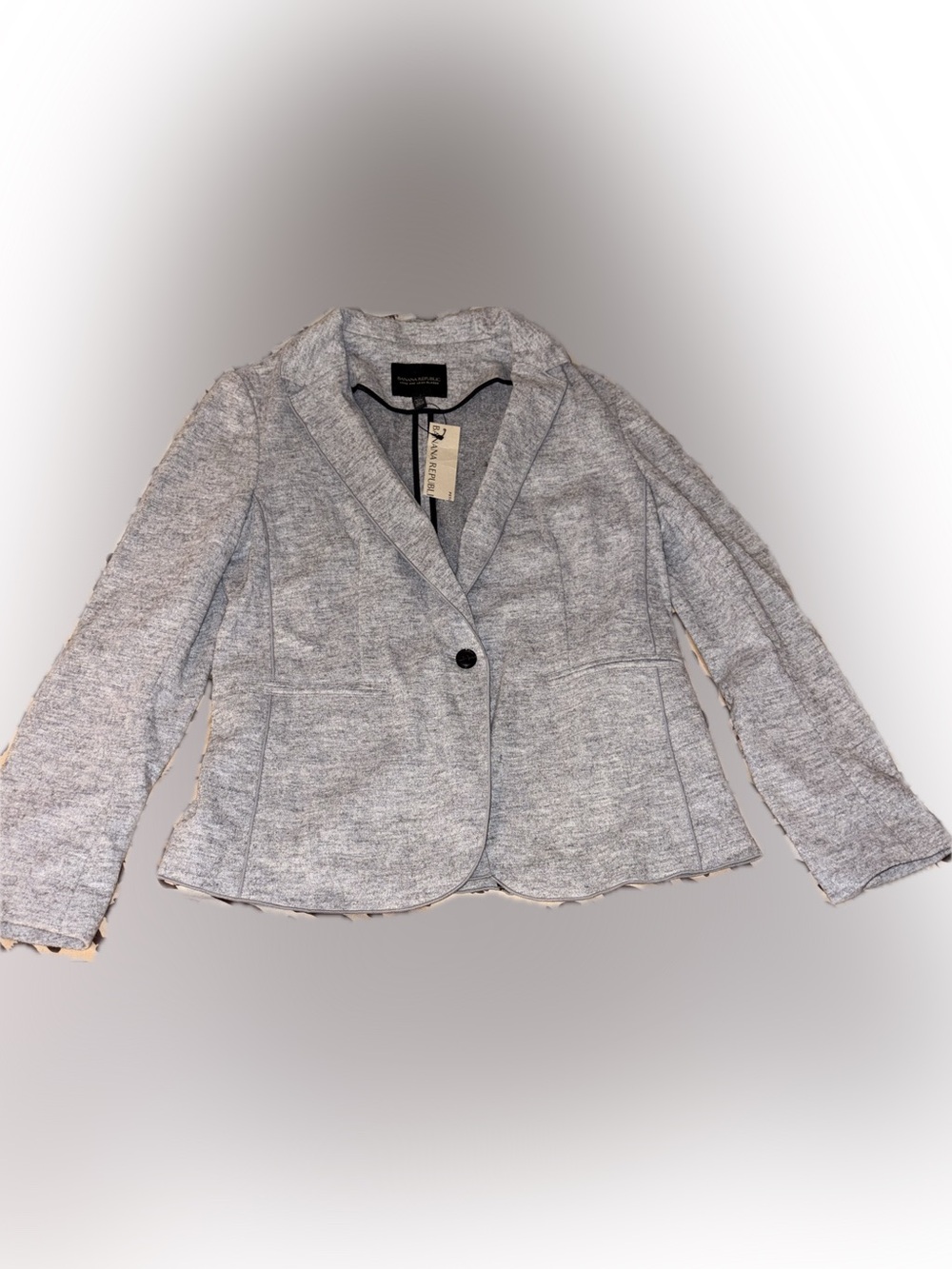 Banana Republic Light Gray Textured Blazer BNWT